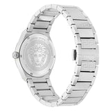 Buy Shop Versace V-Auria Quartz Green Dial Silver Steel Strap Watch for Men - VE0F00125 USA Online