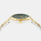 Buy Shop Versace V-Auria Quartz Green Dial Two Tone Steel Strap Watch for Men - VE0F00425 USA Online