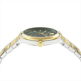 Buy Shop Versace V-Auria Quartz Green Dial Two Tone Steel Strap Watch for Men - VE0F00425 USA Online