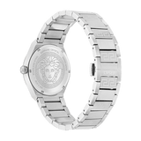 Buy Shop Versace V-Auria Quartz Turquoise Dial Silver Steel Strap Watch for Women - VE0F00225 USA Online