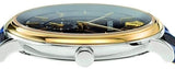 Buy Shop Versace V-Circle Black Dial Blue Leather Strap Watch for Men - VEBQ01419 USA Online