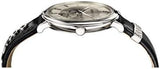 Buy Shop Versace V-Circle Black Manifesto Courage Quartz Silver Dial Black Leather Strap Watch for Men - VBQ080017 USA Online