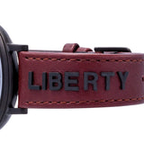 Buy Shop Versace V-Circle Manifesto Black Dial Maroon Leather Strap Watch for Men - VBQ040017 USA Online