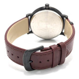 Buy Shop Versace V-Circle Manifesto Black Dial Maroon Leather Strap Watch for Men - VBQ040017 USA Online