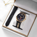 Buy Shop Versace V-Circle Manifesto Edition Black Dial Black Leather Strap Watch for Men - VBQ050017 USA Online