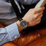 Buy Shop Versace V-Circle Manifesto Edition Black Dial Black Leather Strap Watch for Men - VBQ050017 USA Online