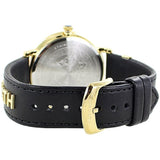 Buy Shop Versace V-Circle Manifesto Edition Black Dial Black Leather Strap Watch for Men - VBQ050017 USA Online