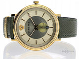 Buy Shop Versace V-Circle Manifesto Gold Dial Black Leather Strap Watch for Men - VBQ030017 USA Online