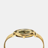 Buy Shop Versace V Circle Quartz Gold Dial Gold Mesh Bracelet Watch For Men - VBQ070017 USA Online