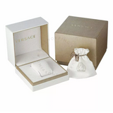 Buy Shop Versace V-Circle Quartz Silver Dial Silver Mesh Strap Watch for Women - VBP050017 USA Online