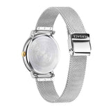 Buy Shop Versace V-Circle Quartz Silver Dial Silver Mesh Strap Watch for Women - VBP050017 USA Online