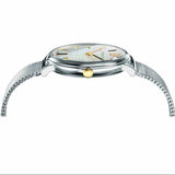 Buy Shop Versace V-Circle Quartz Silver Dial Silver Mesh Strap Watch for Women - VBP050017 USA Online