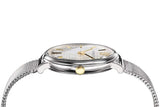 Buy Shop Versace V-Circle Quartz Silver Dial Silver Mesh Strap Watch for Women - VBP050017 USA Online