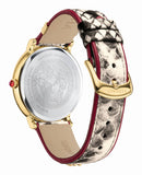 Buy Shop Versace V Circle Quartz White Dial Brown Leather Strap Watch For Women - VBP08017 USA Online