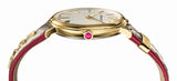 Buy Shop Versace V Circle Quartz White Dial Brown Leather Strap Watch For Women - VBP08017 USA Online