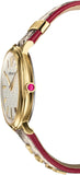 Buy Shop Versace V Circle Quartz White Dial Brown Leather Strap Watch For Women - VBP08017 USA Online