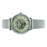 Buy Shop Versace V-Circle Silver Dial Silver Mesh Bracelet Watch for Men - VBQ060017 USA Online
