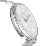 Buy Shop Versace V-Circle Silver Dial Silver Mesh Bracelet Watch for Men - VBQ060017 USA Online
