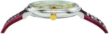 Buy Shop Versace V Circle Silver Dial Two Tone Leather Strap Watch for Men - VEBQ01319 USA Online
