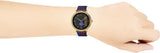 Buy Shop Versace V-Circle The Clans Edition Black Dial Red & Blue Leather Strap Watch for Women - VEBQ00218 USA Online