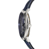 Buy Shop Versace V-Circle The Clans Edition Blue Dial Blue & Green Leather Strap Watch for Women - VEBQ00118 USA Online