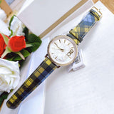 Buy Shop Versace V-Circle The Clans Edition Silver Dial Multicolor Leather Strap Watch for Women - VE8100118 USA Online