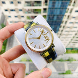 Buy Shop Versace V-Circle The Clans Edition Silver Dial Multicolor Leather Strap Watch for Women - VE8100118 USA Online