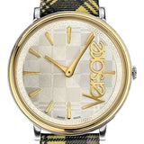 Buy Shop Versace V-Circle The Clans Edition Silver Dial Multicolor Leather Strap Watch for Women - VE8100118 USA Online
