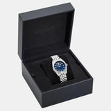 Buy Shop Versace V-Code Analog Blue Dial Silver Steel Strap Watch for Women - VE8I00324 USA Online