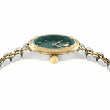 Buy Shop Versace V-Code Analog Green Dial Two Tone Steel Strap Watch for Women - VE8I00424 USA Online