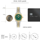 Buy Shop Versace V-Code Analog Green Dial Two Tone Steel Strap Watch for Women - VE8I00424 USA Online