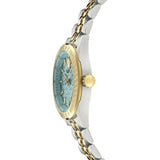 Buy Shop Versace V-Code Analog Turquoise Dial Two Tone Steel Strap Watch for Women - VE8I00524 USA Online