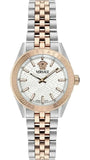 Buy Shop Versace V-Code Analog White Dial Two Tone Steel Strap Watch for Women - VE8I00624 USA Online
