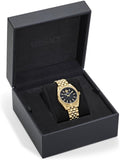 Buy Shop Versace V-Code Quartz Black Dial Gold Steel Strap Watch for Women - VE8I00724 USA Online