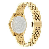 Buy Shop Versace V-Code Quartz Black Dial Gold Steel Strap Watch for Women - VE8I00724 USA Online