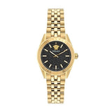 Buy Shop Versace V-Code Quartz Black Dial Gold Steel Strap Watch for Women - VE8I00724 USA Online