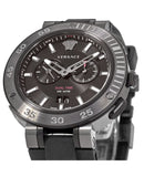 Buy Shop Versace V Extreme Chronograph Black Tone Dial Black Rubber Strap Watch for Men - VCN020017 USA Online
