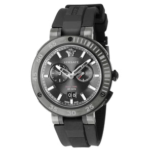 Buy Shop Versace V Extreme Chronograph Black Tone Dial Black Rubber Strap Watch for Men - VCN020017 USA Online