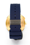 Buy Shop Versace V Extreme Chronograph Blue & Gold Tone Dial Blue Rubber Strap Watch for Men - VCN010017 USA Online