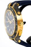 Buy Shop Versace V Extreme Chronograph Blue & Gold Tone Dial Blue Rubber Strap Watch for Men - VCN010017 USA Online