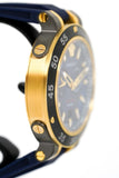 Buy Shop Versace V Extreme Chronograph Blue & Gold Tone Dial Blue Rubber Strap Watch for Men - VCN010017 USA Online