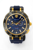 Buy Shop Versace V Extreme Chronograph Blue & Gold Tone Dial Blue Rubber Strap Watch for Men - VCN010017 USA Online