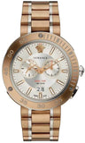 Buy Shop Versace V Extreme Chronograph White Dial Rose Gold Stainless Steel Watch for Women - VCN050017 USA Online