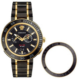 Buy Shop Versace V Extreme Pro Two Tone Dial Stainless Steel Strap Watch for Men - VCN040017 USA Online