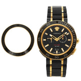 Buy Shop Versace V Extreme Pro Two Tone Dial Stainless Steel Strap Watch for Men - VCN040017 USA Online