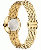 Buy Shop Versace V Flare Diamonds Silver Dial Gold Steel Strap Watch for Women - VEBN00918 USA Online