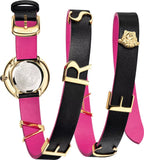 Buy Shop Versace V-Flare Quartz Black Dial Black Leather Strap Watch for Women - VEBN00218 USA Online