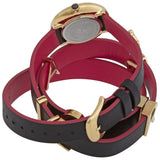Buy Shop Versace V-Flare Quartz Black Dial Black Leather Strap Watch for Women - VEBN00218 USA Online