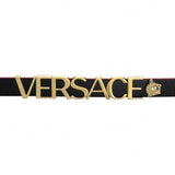 Buy Shop Versace V-Flare Quartz Black Dial Black Leather Strap Watch for Women - VEBN00218 USA Online