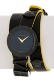 Buy Shop Versace V-Flare Quartz Black Dial Black Leather Strap Watch for Women - VEBN00518 USA Online